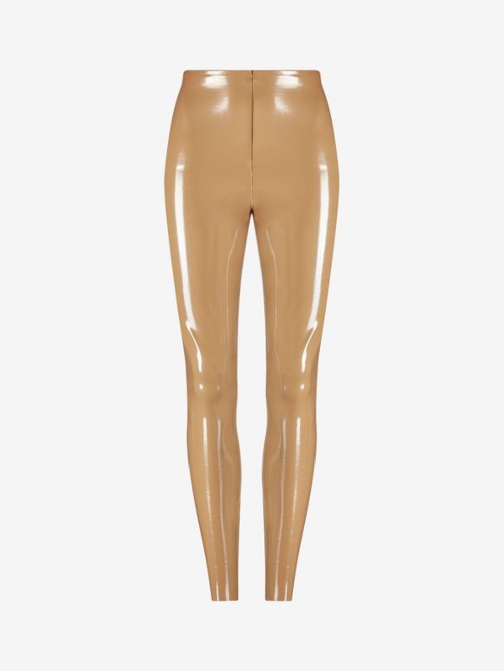 Commando Faux Patent Leather Legging Cocoa Tan Size Large NWT New - Picture 4 of 12